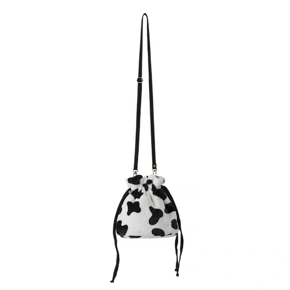 Fluffy Cow Mini Purse